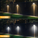 LED Solar Step Lights with 2 Lighting Modes - Longer Battery Life, Compact & Durable, IP65 Waterproof for Stairs,  Fences, Walls