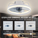 Ceiling Fan with Lamp Remote Control Nordic Modern Lights Fan Indoor Lighting For Living Room Bedroom Kitchen