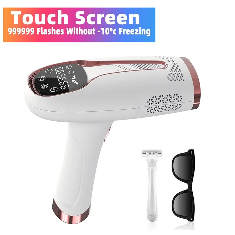 Professional Women Laser Hair Removal IPL Epilator Female Pulsed Light Electric Depilatory Device For Facial Body Bikini