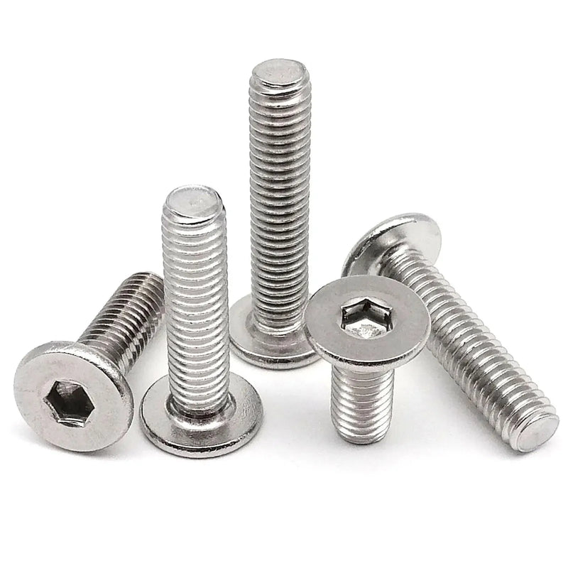 CM M2 M2.5 M3 M4 M5 M6 M8 Hex Hexagon Socket Ultra Thin Flat Wafer Allen Head Bolt Screw 304 A2-70 Stainless Steel