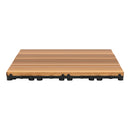 The Terrace Weave | 36-Piece Interlocking WPC Patio Deck Tile System