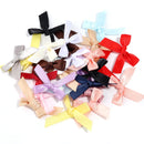 50Pcs/Lot 3.5*4cm Colourful Ribbon Bows Polyester Handmade Satin Bow DIY Sewing Crafts Decoration Gift Bouquets Party 2030