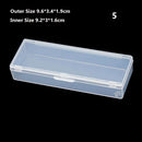 8Styles Plastic Storage Box Small Square Clear Black Box For Jewelry Diamond Embroidery Craft Bead Pill Home Storage Supply