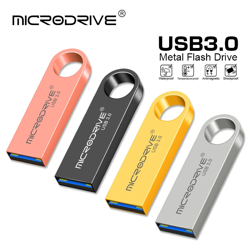 100% full capacity USB 3.0 Flash Drive 16GB 64gb 128GB 256GB Super tiny Pen drive 32GB Pendrive 128gb Waterproof USB Memory