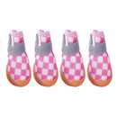 4pcs/set Breathable Breathable Pet Dog Shoes Wear-resistant Soft Hollow Dog Boots Anti-skid Sandwich Mesh Puppy Mesh Shoes