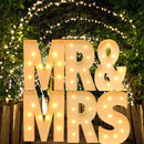 91.5CM DIY Name Giant Led Light Letter Frame Box Wedding Valentine's Day Party Decoration Anniversary Baby Shower Birthday Decor