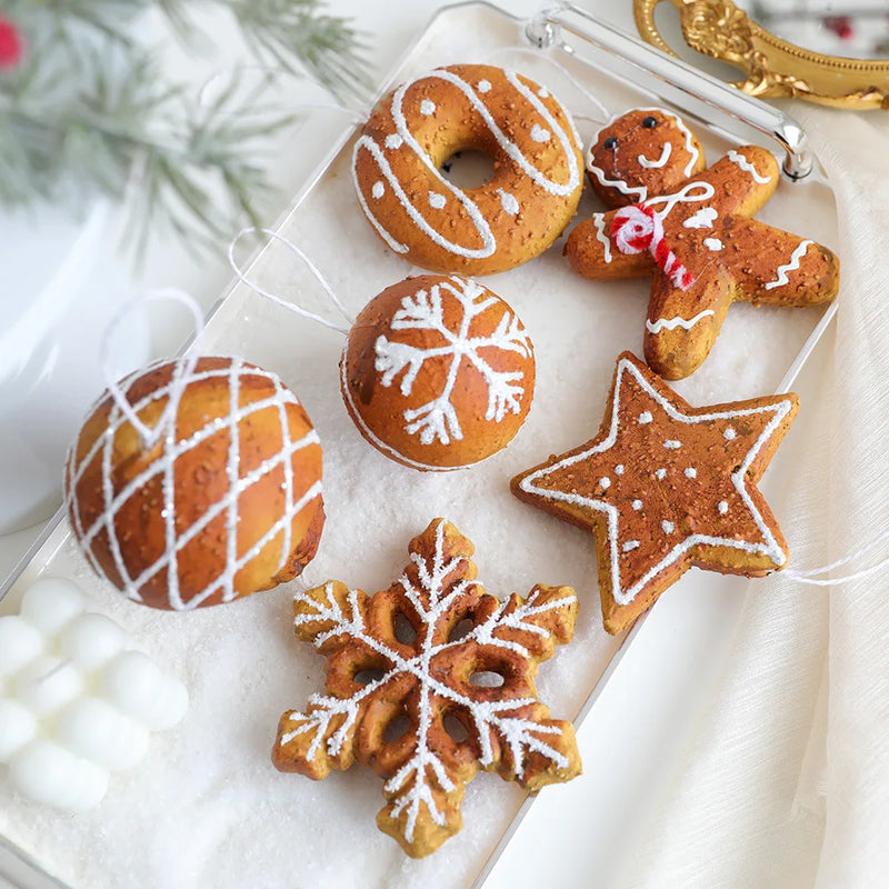 Foam Ball Snowflake Christmas Tree Pendant Christmas Ball Gingerbread Man Pendant Christmas Pendant Diy Christmas Ornament