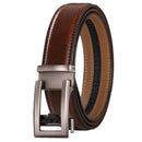 Cow Leather Men Belt 2024 New Automatic Genuine Leather Belts For Men Casual Brand Men's Belt Cowskin Strap Blue Brown B337