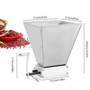 4L Stainless Steel Malt Crusher Adjustable Barley Grinder Low Speed Drill Available Manual Malt Mill Food Grinding Machine