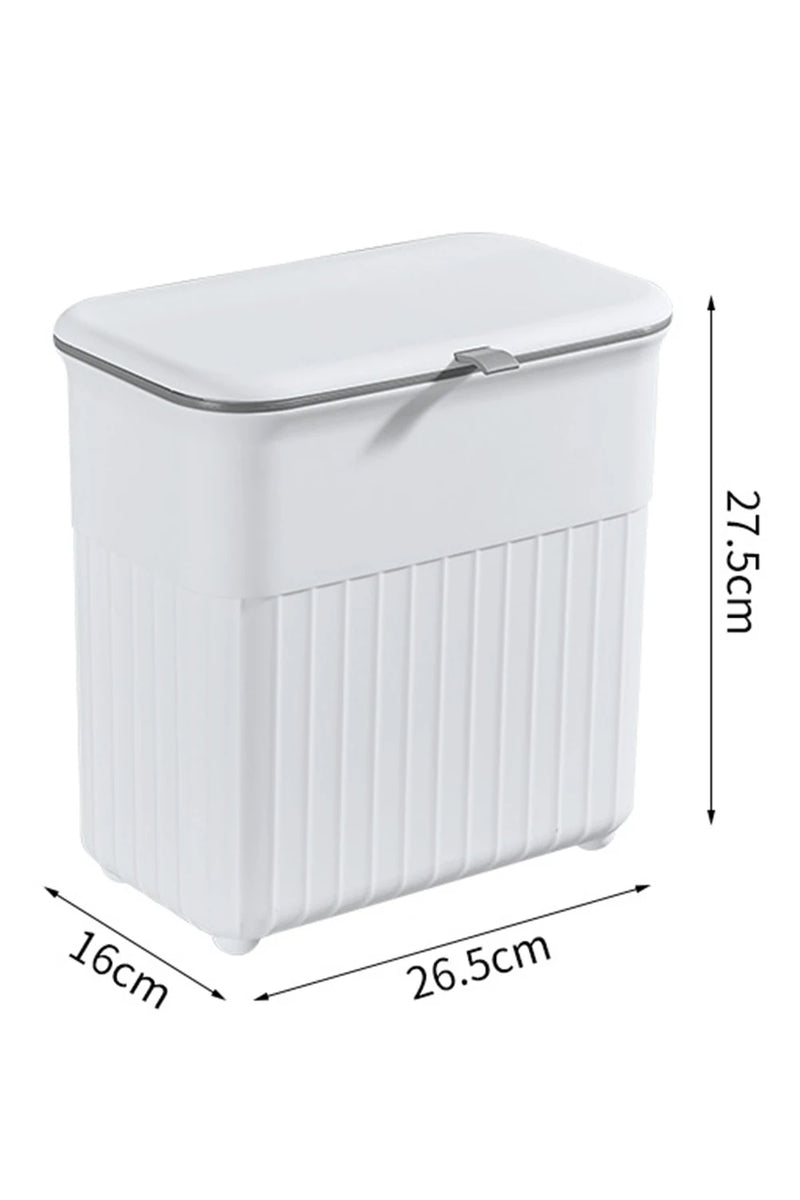 【Lifeideas】Door Hanging Trash Can Kitchen Bathroom Toilet Waste Storage with Inner Barrel Wall Mounted Garbage Rubbish Bin