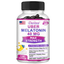 Melatonin for Adults 40 mg helps relieve sleep disturbances and improve sleep quality and energy levels