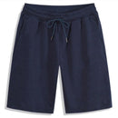 2024 Summer Men's Shorts Elastic Drawstring Shorts Joggers Loose Fitness Breathable Sports 5 Piece Solid Color Casual Pants