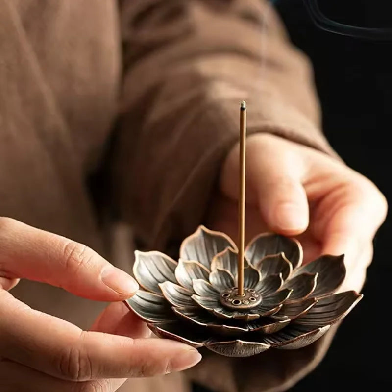 1Pcs Porous Lotus Incense Insertion Zen Line Lncense Lnsertion Seat Accessories Sandalwood Burner Lncense Plate Tray