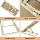 BRIEFNESS Multi-Purpose Car High Bed Pet Ramp with Non-Slip Carpet Adjustable Folding Pet Ladder Convenient Auxiliary Steps