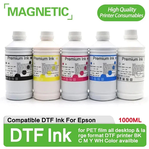 The Ink Foundry | 5x1000ml DTF Pigment Ink Set for Epson Printers