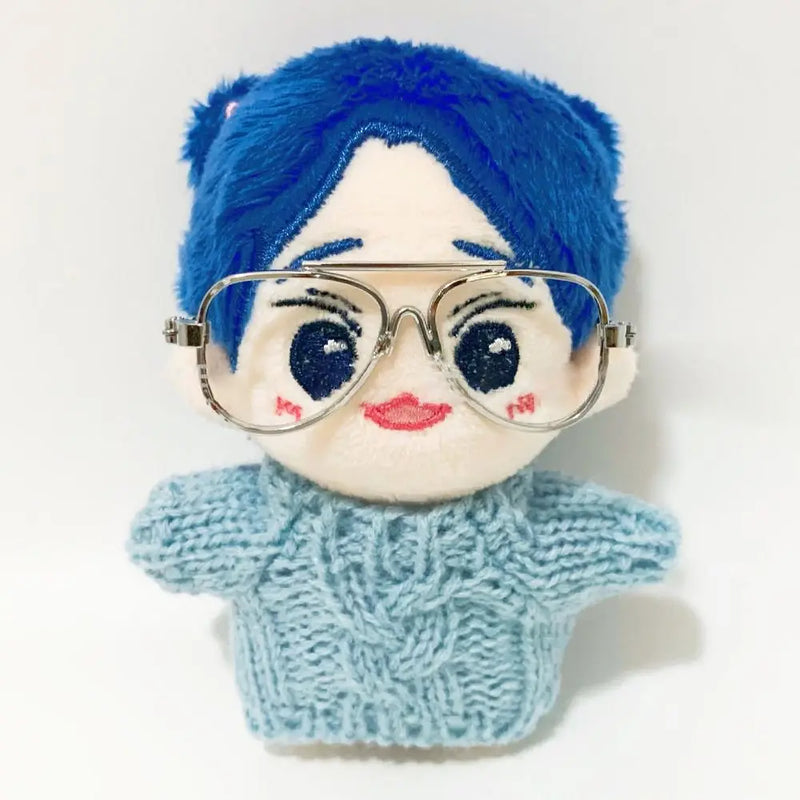 6cm Fashion Plush Doll Sunlasses For 10cm Cute Cotton Dolls Frame Eyeglasses for 1/31/4 BJD Mini Plush DIY Doll Accessories