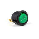 1Pcs ON/OFF Round Rocker Toggle Switch 6A/250VAC 10A 125VAC Power Switch Cap with Plastic Push Button Switch 2PIN 3PIN LED Light
