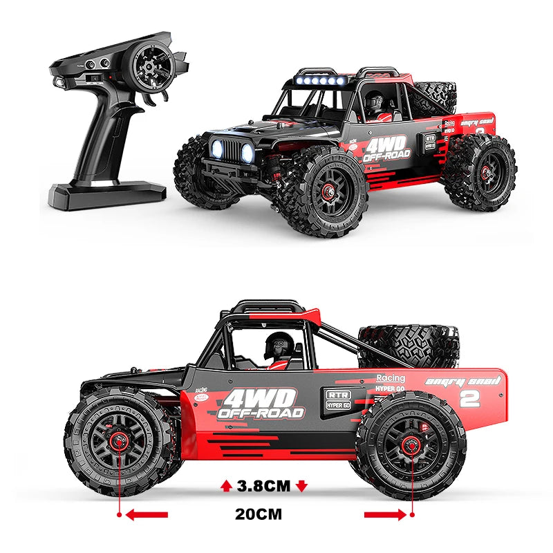 HYPER GO MJX14209 14210 V2.0 1/14 75KM RC Car Brushless 2.4G Remote Control 4WD Off-road Racing Truck Electric Hobby Toy