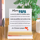 French Printed Plaque Sign Gifts Dad Birthday Gift Ceramics Wooden Decoration Present Father's Day Festive Best Gifts for Daddy
