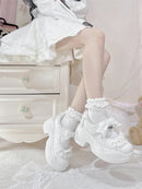 Rilei Gururu Lace Bow Pumps