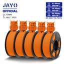 JAYO 5Rolls PETG Filament 1.75mm High Speed PETG 3D Printer Filament 1.1KG/Roll High Flow Speedy Matte 3D Printing Materials