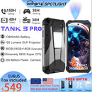 US EU MX Warehouse Unihertz Tank 3 Pro 8849 with 100 Lumens 5G Projector phone,32GB/36GB RAM,512GB ROM,23800mAh 120W,200MP, NFC
