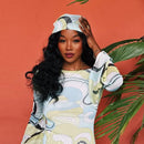 Sexy Backless Printed Dress Women's O-neck Full Sleeve Straight  Long Dresses 2026 Summer Fashion High Street New Lady Outfits