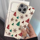 Shockproof Soft Cover Christmas Tree Snowflake Pattern Phone Case For iPhone 17 16 15 14 13 12 11 17 Pro Max Air XSMax XS XR X