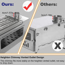 The Hearthkeeper | Portable Stainless Steel Tent Stove with 7-Pipe Chimney System