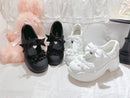 Spring Rilei Gururu Original Sweet Girl Single Shoes Shallow Mouth Spring/summer Lolita Girl Lace Bow Sports Shoes