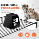 SucceBuy 4 Tier Large Cat Playpen 30lbs/Layer Cat Fence Cage Exercise Place Crate Metal Wire Kennel Indoor Rabbit House for Pet
