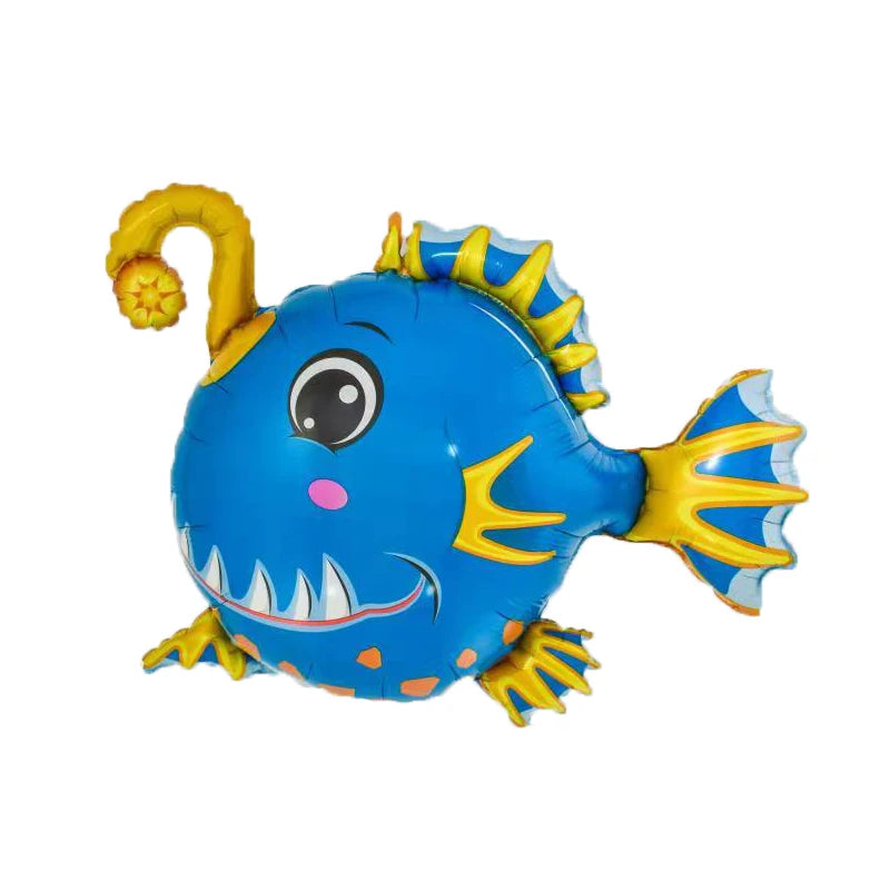 9 Pcs  Mini Marine Life Foil Balloons Shell Crab Hippocampus Whale Balloon Kid's Birthday Children's Day Decorations Toys