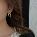925er Sterlingsilber Hot Sale Creolen Einfache Temperament Kreis Hot Semale Sexy Schmuck Geschenk für Frauen