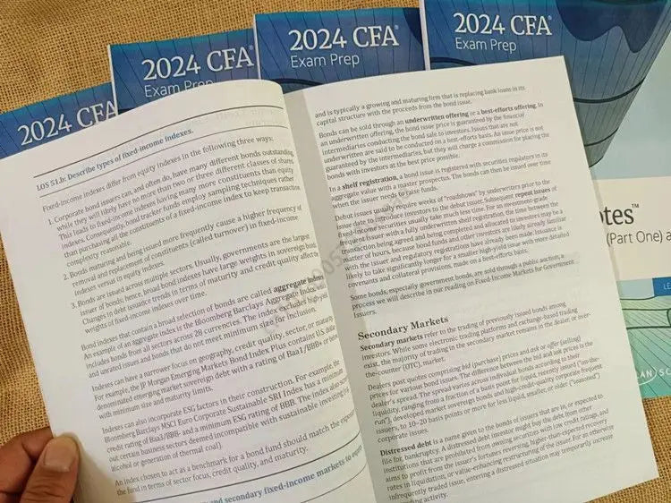 2024 CFA Level 1 Level 2 Level 3 English Notes Chartered Financial Analyst Paper Edition Textbook