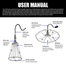 American Saltwater Fishing Cast Net 4ft/6ft/8ft Radius with Heavy Duty Zinc Sinker &amp; Aluminum Disc For Bait Fish