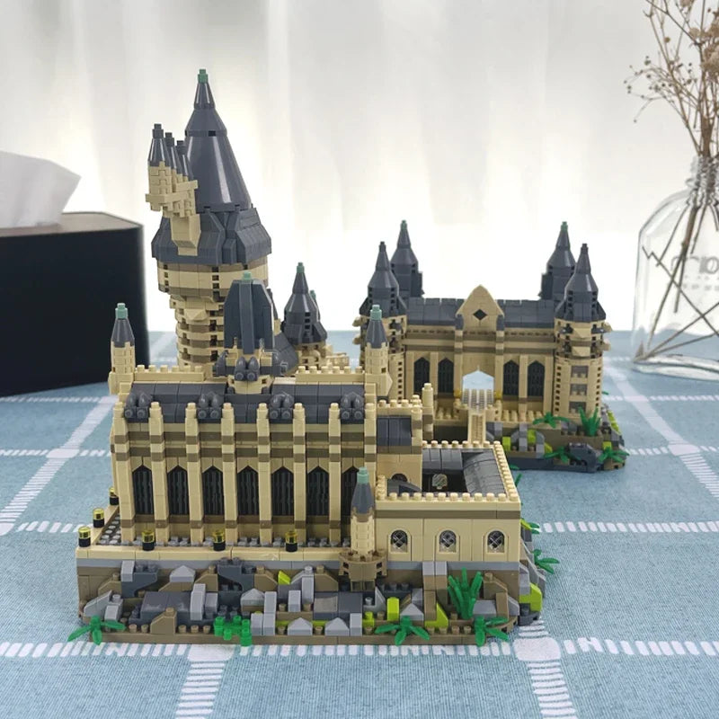 3000+Pcs Micro Building Blocks Hogwarts School Harry Potter Castle Bricks DIY Toys for Children Kids Adult Christmas Gifts