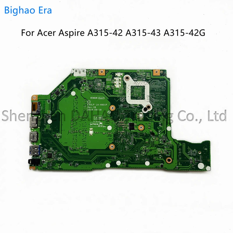 EH5LP LA-H801P For Acer Aspire A315-42 A515-43 A315-42G A515-43G Laptop Motherboard With AMD 300 R3-3200 R5-3500 R7-3700 CPU UMA