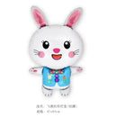 Happy Easter Party Jumping Bag Cute Cartoon Rabbit Chick Egg Pattern Potato Sack Race Bag Outside Field Games for Kid and Family