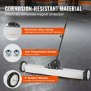 SucceBuy Rolling Magnetic Sweeper with Wheels Push-Type Magnetic Pick Up Sweeper Large Magnet Pickup Lawn Telescoping Sweeper