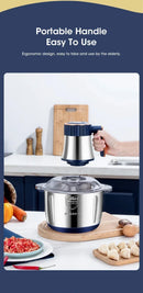 The Culinary Engine | 5L Stainless Steel Electric Meat Grinder & Food Processor