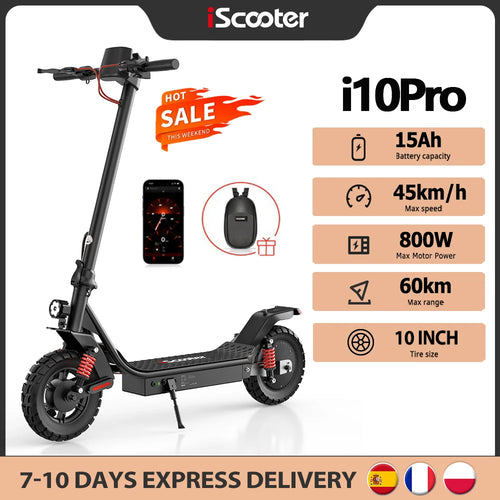 The Urban Liberator | i10 Pro 800W Electric Scooter with 48V 15Ah Long-Range Battery