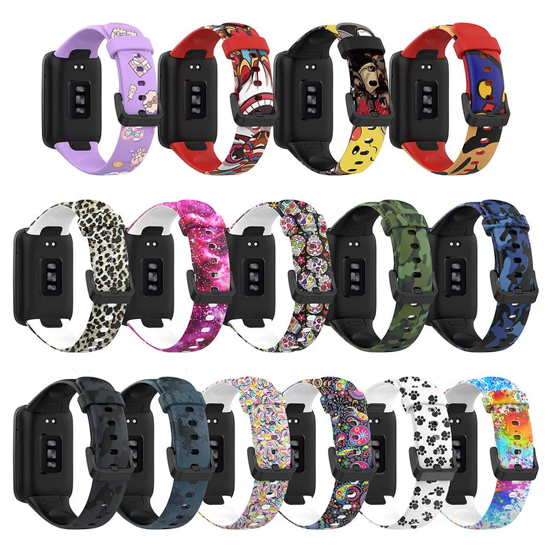 Printed Silicone Strap for Xiaomi Mi Band 7 Pro Smart Bracelet Wristband Accessories