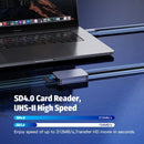 UHS-II USB C Card Reader SD 4.0 Card Reader SD TF Card Reader Micro SD Memory Card Reader for Laptop Phone Macbook PC Cardreader