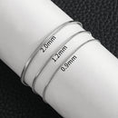 Silberfarbenes Titan-Stahl Schlangenkette Armband für Herren Hip Hop Einfaches Edelstahlarmband für Damen Retro Schmuck