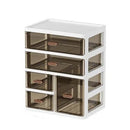 Large-capacity Desk Organizer Storage Box Dust-proof Clear Dormitory Drawer Display Rack Plastic Skin Care Products Shelf