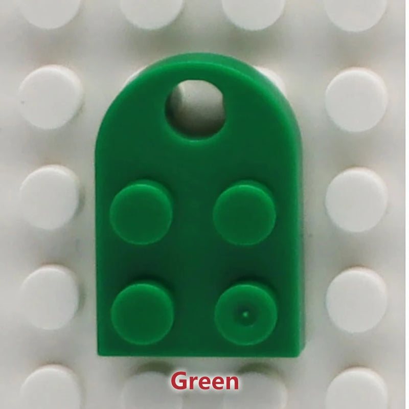 50pcs DIY Building Blocks 3176 Brick Heart Necklace/Key Ring Toys 2x 3 Heart-shaped Multicolor Educational Toy Gift for Children