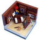 MOC City Building Blocks Accessories Mahjong Machine Plant Sofa Bed Piano Refrigerator Kitchen Toy Brick Florist Bar X009 TV Set