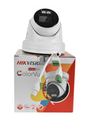Hikvision 4MP IP Camera DS-2CD2347G2H-LISU/SL Smart Hybrid IR White Light ColorVu Turret POE Built-in 2-Way Audio SD Card Slot