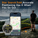 2026 GPS Smartwatch for Men 1.7 HD Screen Military Smart Watch Flashlight IP68 Waterproof 100 Sport Modes 720mAh Large Battery