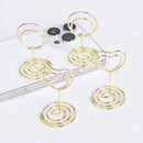 24/1PCS Metal Place Card Holders Photo Clip Stands Wedding Table Number Name Sign Stand Birthday Party Home Decoration Supplies